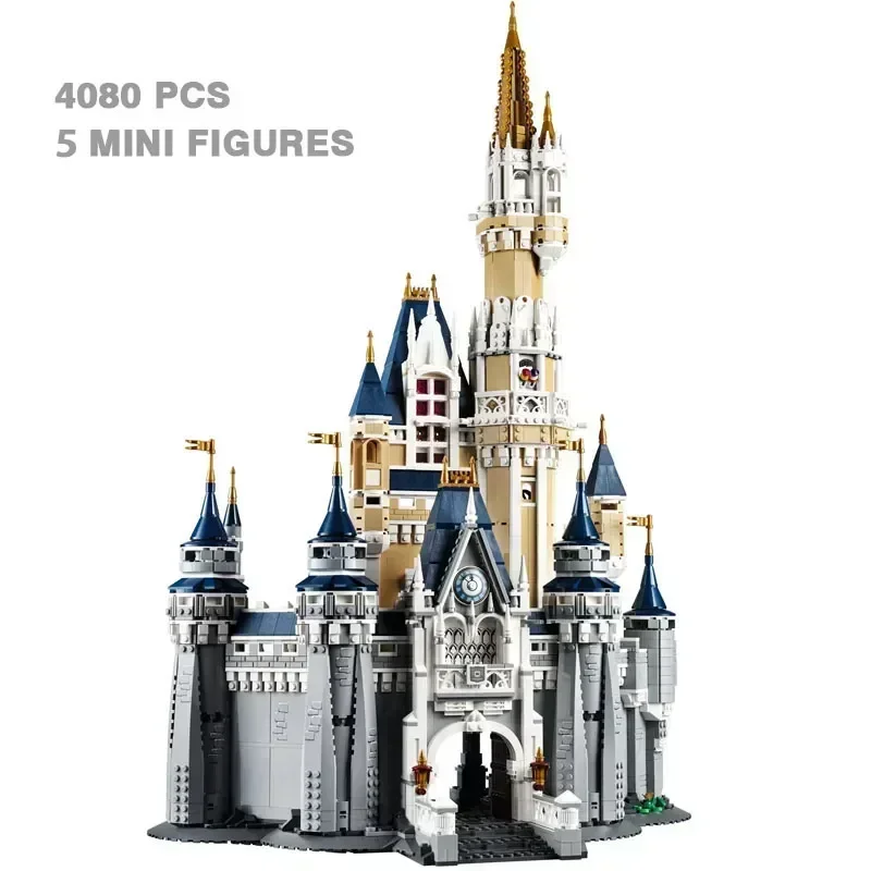 MINISO Disney Princess Castles Model Modular 71040s 43222s Building Blocks MOC Bricks Adults Toy Birthday Christmas Gifts 3