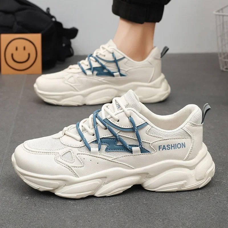 

Breathable Sneakers for Men Fashion Casual Shoes for Men Comfortable Thick-soled Running Shoes Men Outdoor Social Walking Shoes