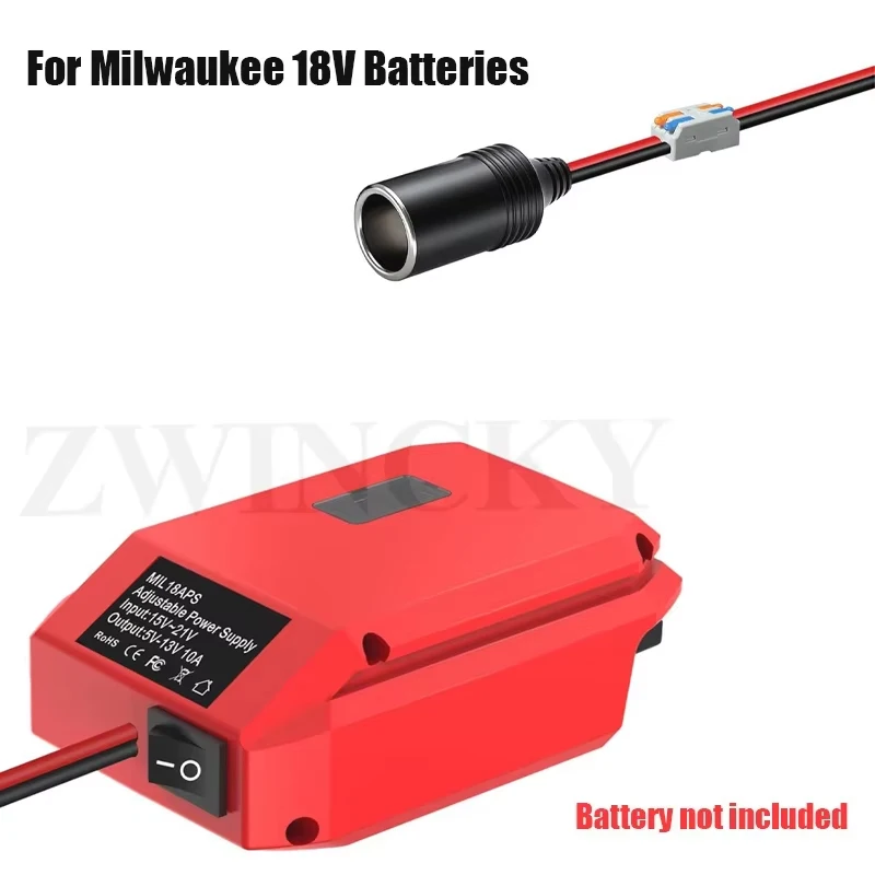 For Makita/Dewaltt/Milwaukee/Bosch，18V to 12V Step Down Converter Cigarette Lighter Adapter Power Wheel Adapter Car Refrigerator image 11