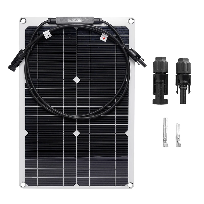 600W 태양 전지 패널 키트, 12V 배터리 충전기, 18V 태양 전지, 10A-100A 충전 컨트롤러, 완벽한 발전, 홈 캠프 야외