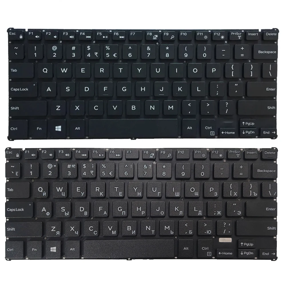 New US/Russian Laptop Keyboard for Dell Inspiron 11 3000 Series 11 3162 3164 3168 3169 3179 P25T D1208R 0G96XG DLM14J6