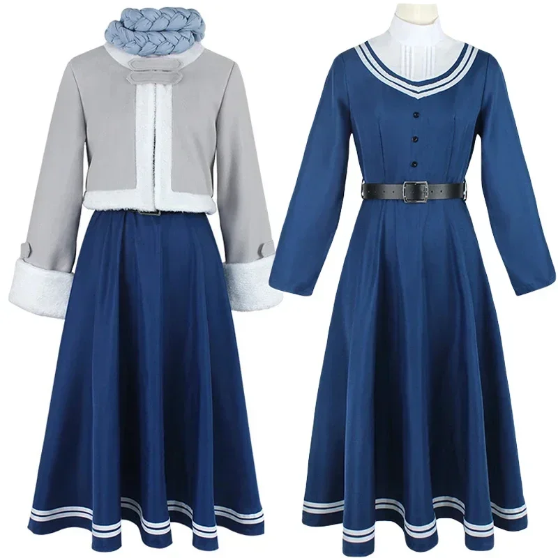 Anime Frieren Cosplay Costume Fern Adult Women Dress Suit Halloween Outfit Uniform