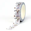 2023 NEW 1PC. 10M Decor Bees on Floral Leaves Washi Tape for Scrapbooking Planner Adhesive Masking Tape Cute Papeleria 1