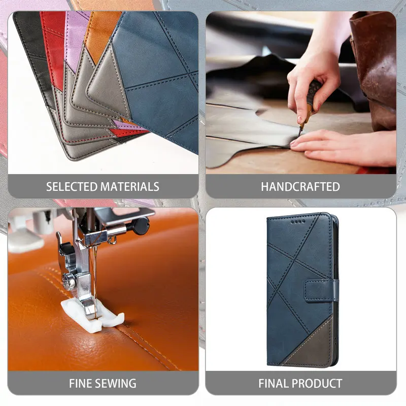Luxury Leather Flip Wallet Case – Premium Book-Style Cover