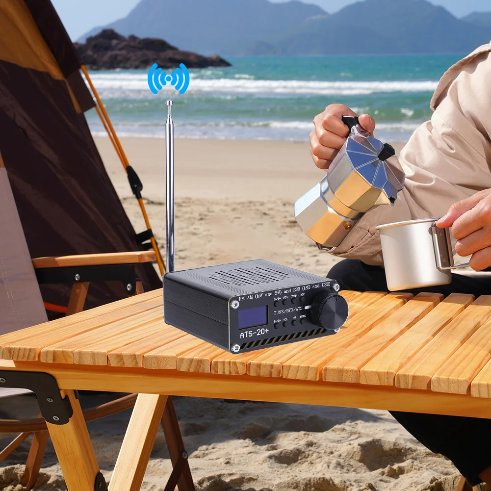 

ATS-20+Si4732 All Band Radio Receiver 0.96 Inch OLED Screen Full Band Receiver Scanner FM AM MW&SW SSB LSB & USB with Antenna