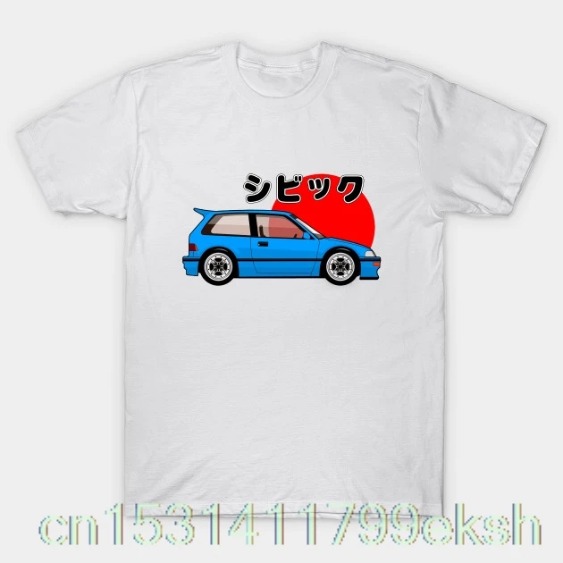 

Футболка JDM Civic EF, мужские футболки, бейсбольная Футболка, футболка с персонализированным принтом для мальчиков