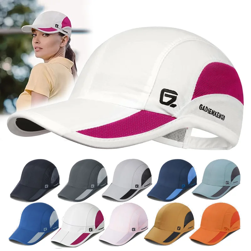 GADIEMKENSD】 Unstructured Quick Dry Sports Cap Sun Protective