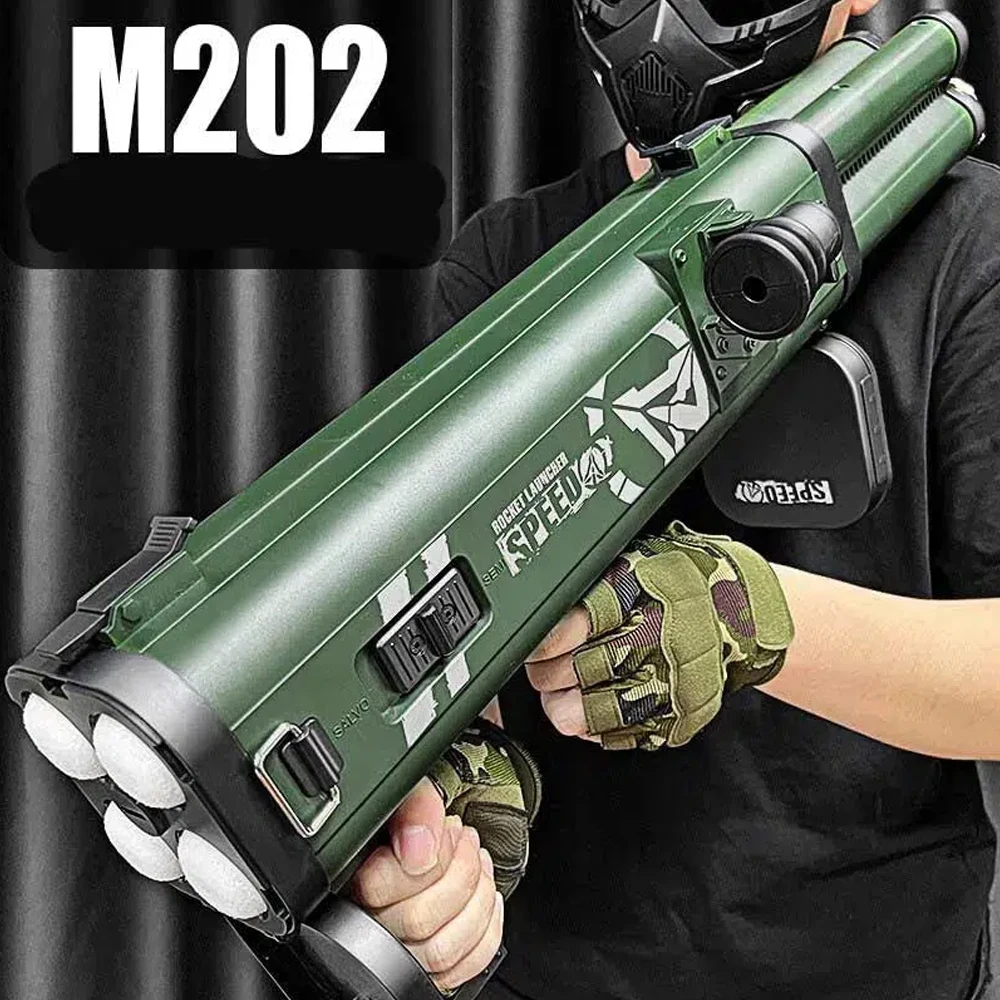 M202 Quadruple Rocket Launcher Foam Dart Blaster Plastic Rocket