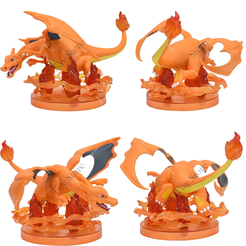 Pokemon Anime Figure Mega Charizard X Special Effects Figures Charizard  Dragon Evolution with Led Night Light PVC Model Toys - AliExpress