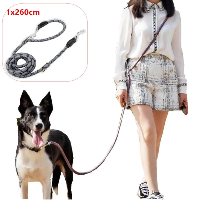 Dog Leash Hands Free Leashes for Dog Walking Reflective adjustable Dogs Leash Explosion-proof Dogs Leashes Chain Pet Supplies dog collar with name Dog Collars