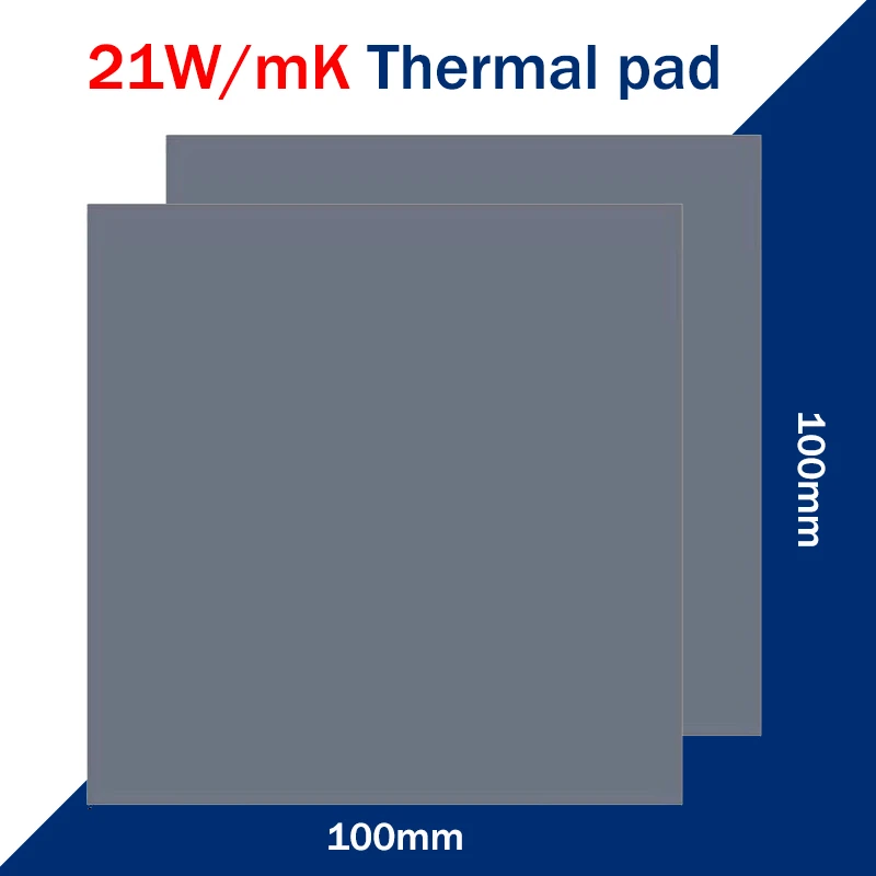21 W/mk Thermal Conductivity Thermal Pad 100x100mm High Quality Cpu