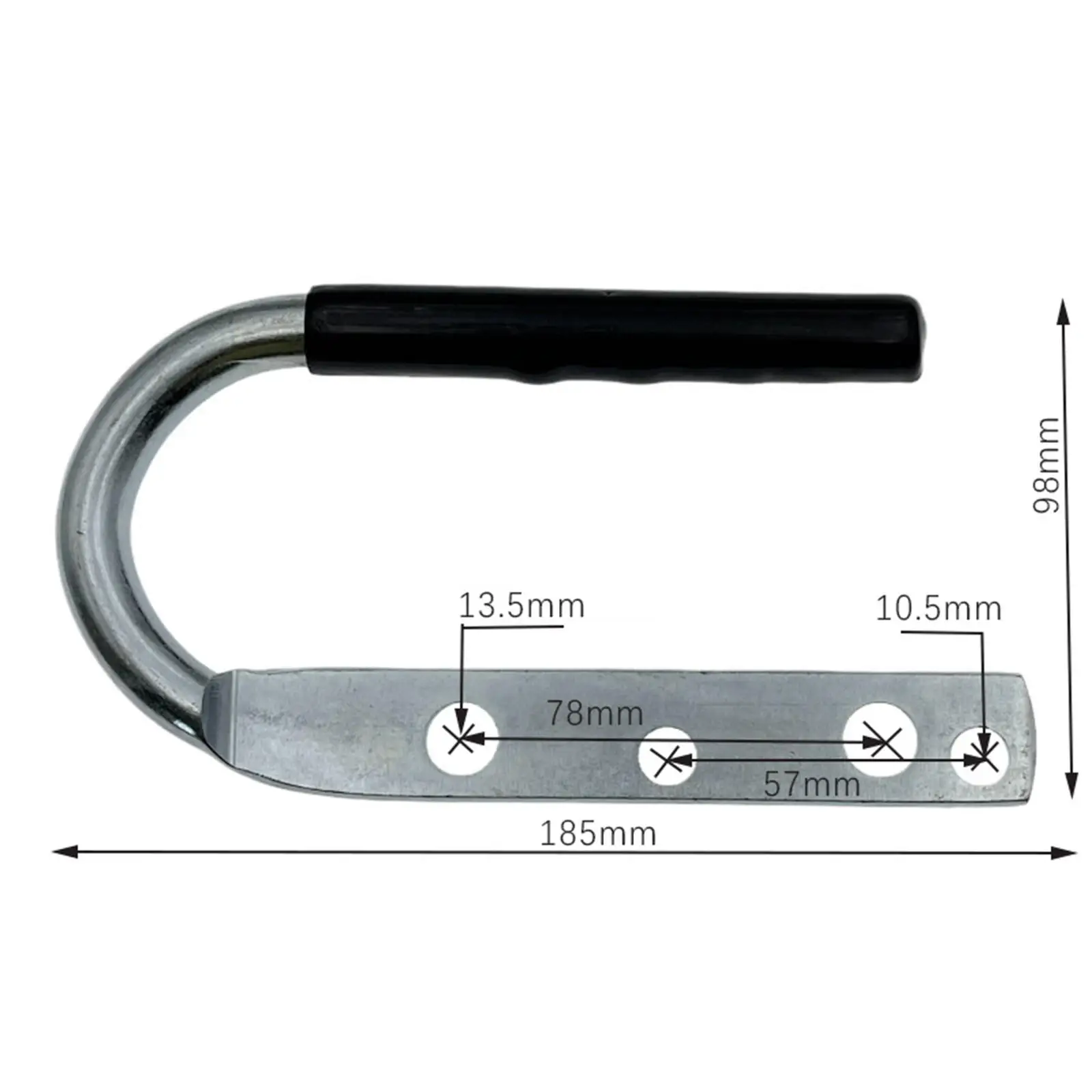 Trailer Coupler Handler Connector 2x3in Lift Handle Hand Handle 2x2in