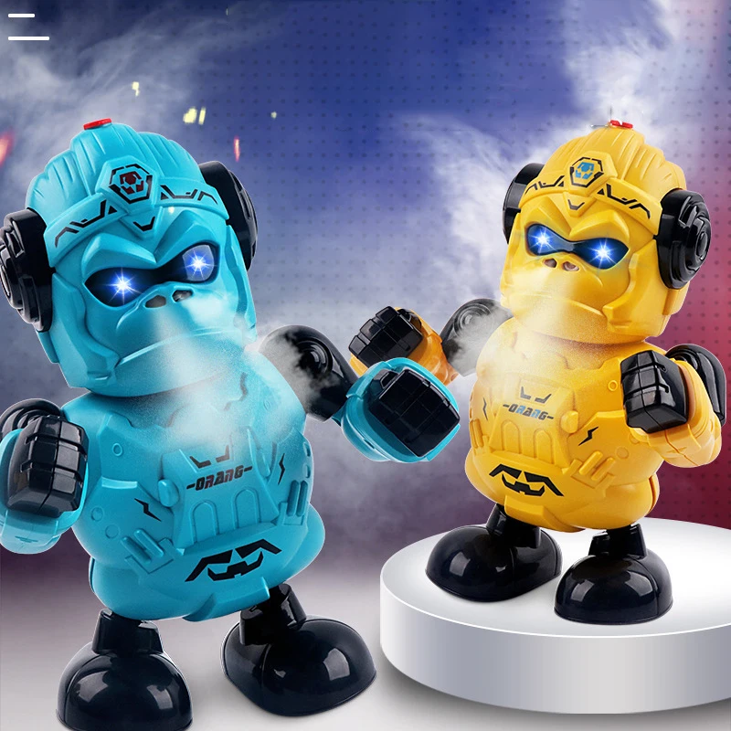 Toys robot Animal Model Orangutan Electric Dance Light Music Function Rc Robot Children Birthday Christmas Gifts Toys For Boys A 5