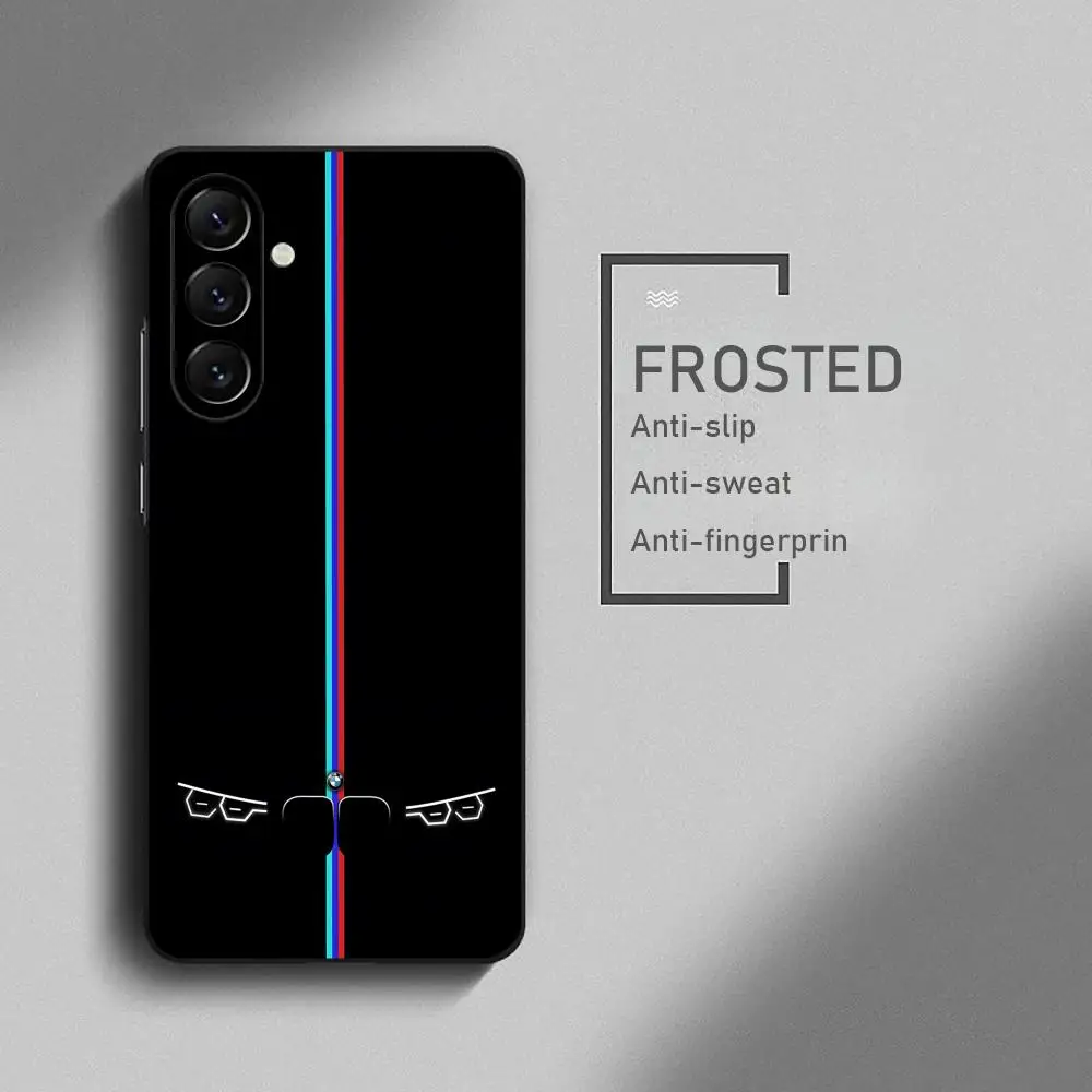 Sleek Black Car-Inspired Soft Phone Case