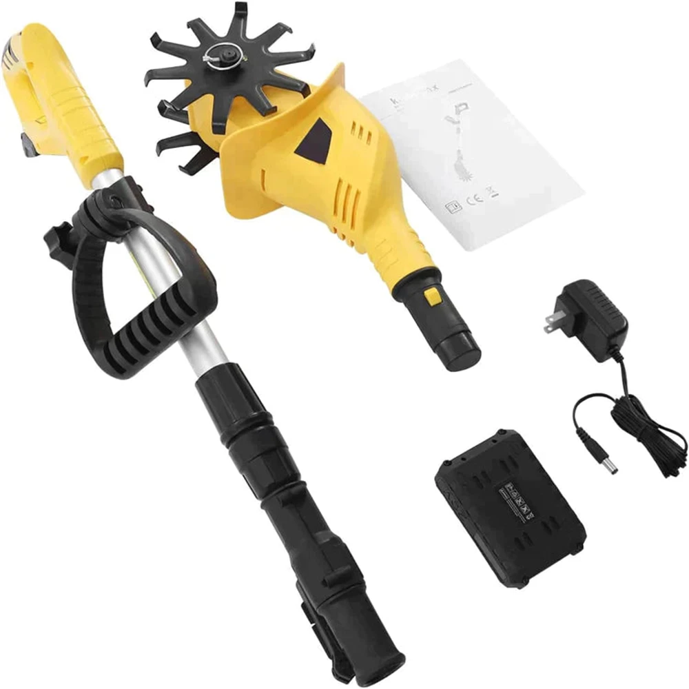 Cordless Tiller Electric Cultivator 20V Electric Rotary Tiller Cultivator Handheld Mini Garden Grass Trimmer Tractor Excavator - Image 5