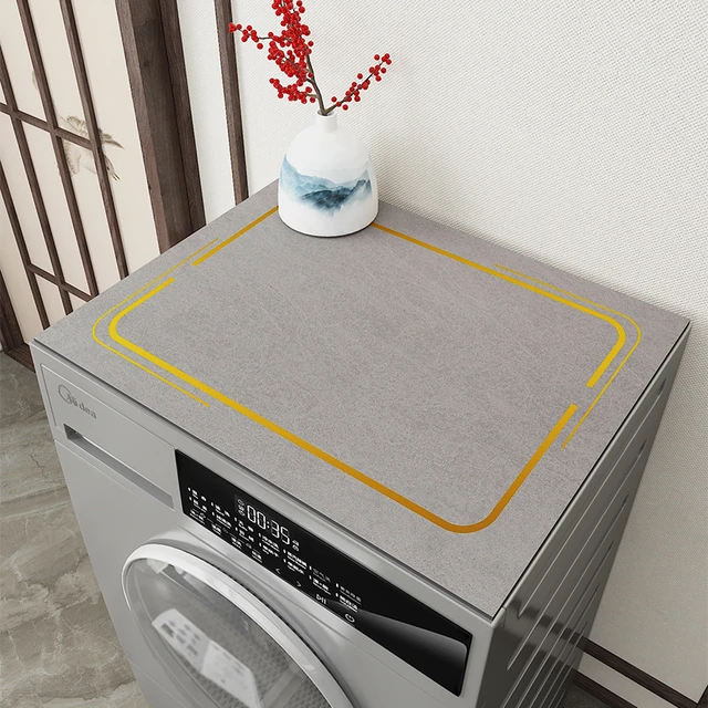 Waschmaschine Staub matte Abdeckung saugfähige Küche Mikrowelle staub  dichte Matte Kühlschrank Tops Ofen Staub Teppiche Geschirr Abfluss Pad -  AliExpress