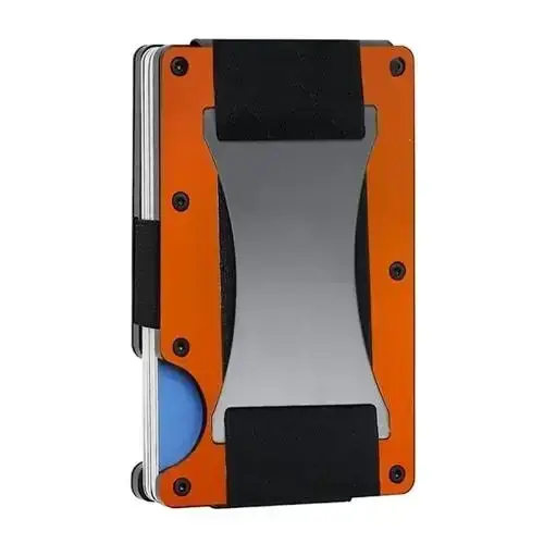 Forged Carbon Fiber Minimalist Slim Smart Wallets for Men Cashback Credit Card Holder Luxury Aluminium Wallet Rfid Money Clip - Image 7