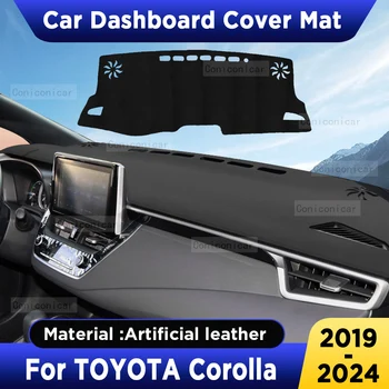 Toyota Corolla Cross Dashboard Cover Mat (2022–2024) Artificial Leather Interior Sun Protection