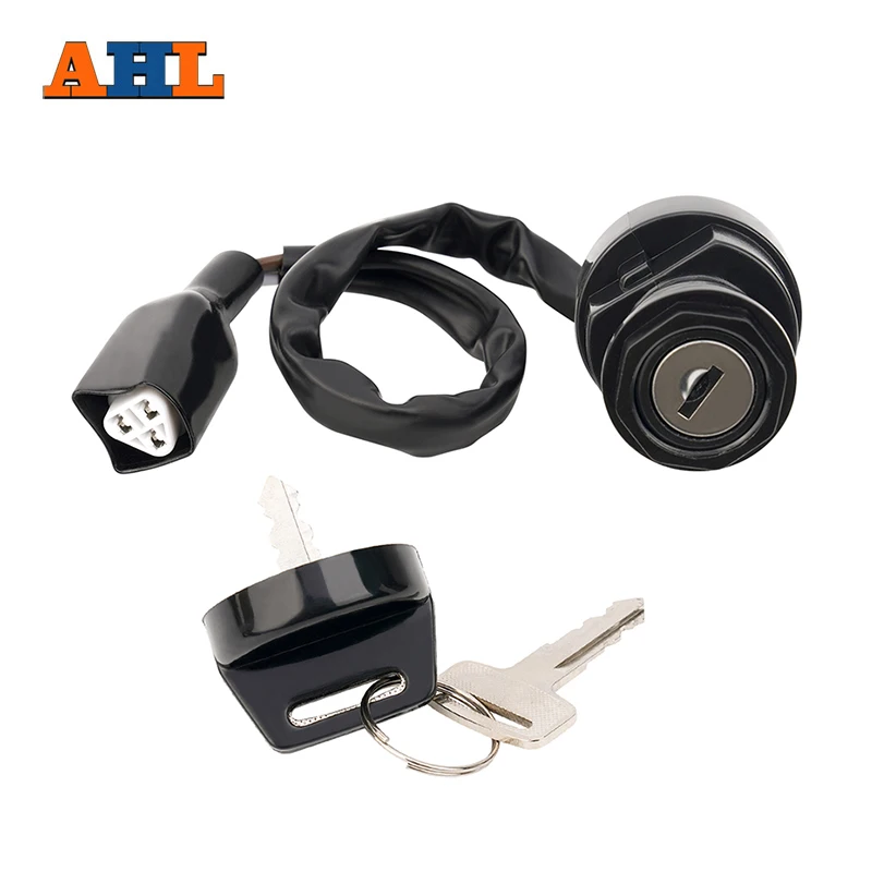 

AHL Motorcycle Electric Door Lock Lgnition Key Switch for Kawasaki Brute Force 650 KVF650 750 KVF750 Prairie 700 KVF700 KFX700