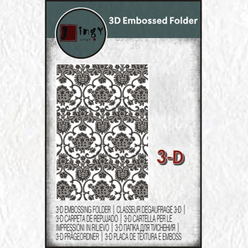 Description Picture 3 of item3d Embossing Folder Background Embossing Plastics Folder for Scrapbooking DIY Card Making Supplies Craft Decoration Folders 2023
