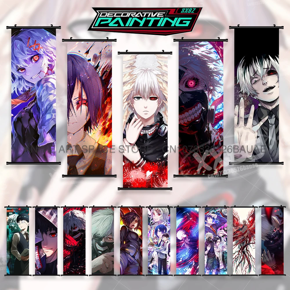 Tokyo Ghoul Anime Character Canvas Wall Art - Home Decoration Mural Poster