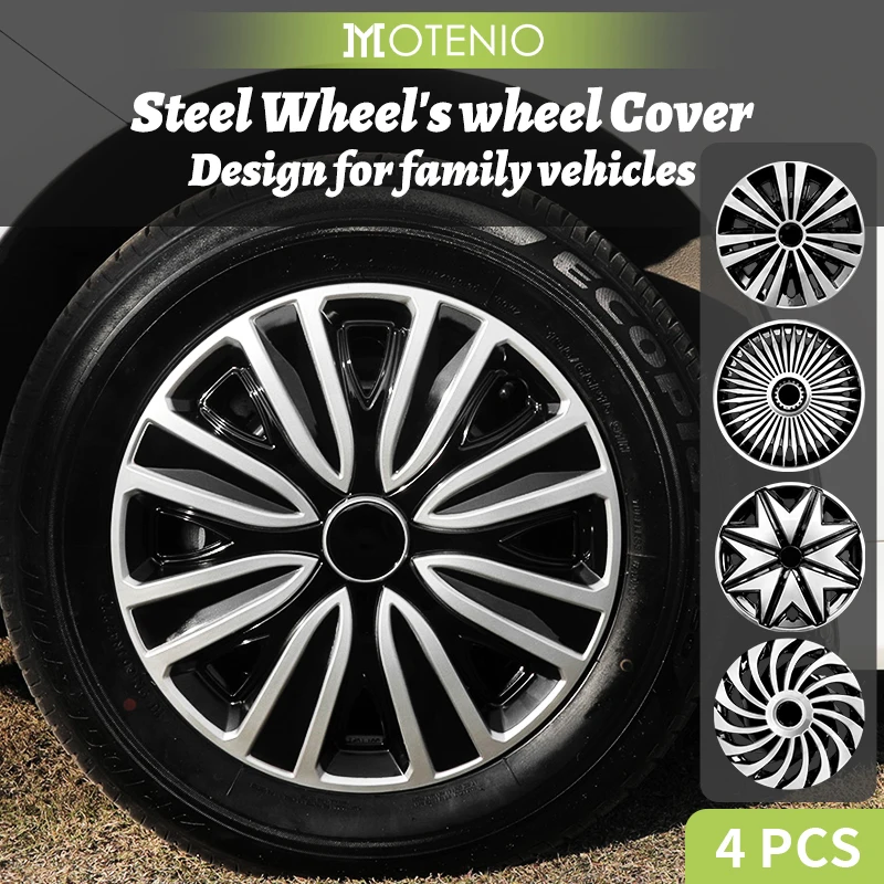 14 15 16 17inch Hub Cover for Iron Rim Wheel Cover Set of 4 Steel ...