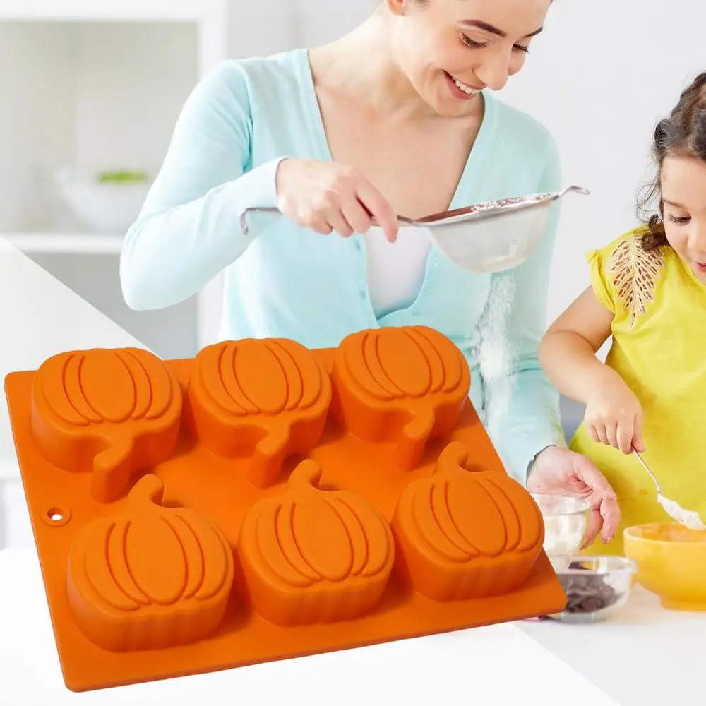 Pumpkin Chocolate Mold Non-Stick Silicone Chocolate Mold Candy Molds Food Grade Baking Accessories Multipurpose Chocolate Molds