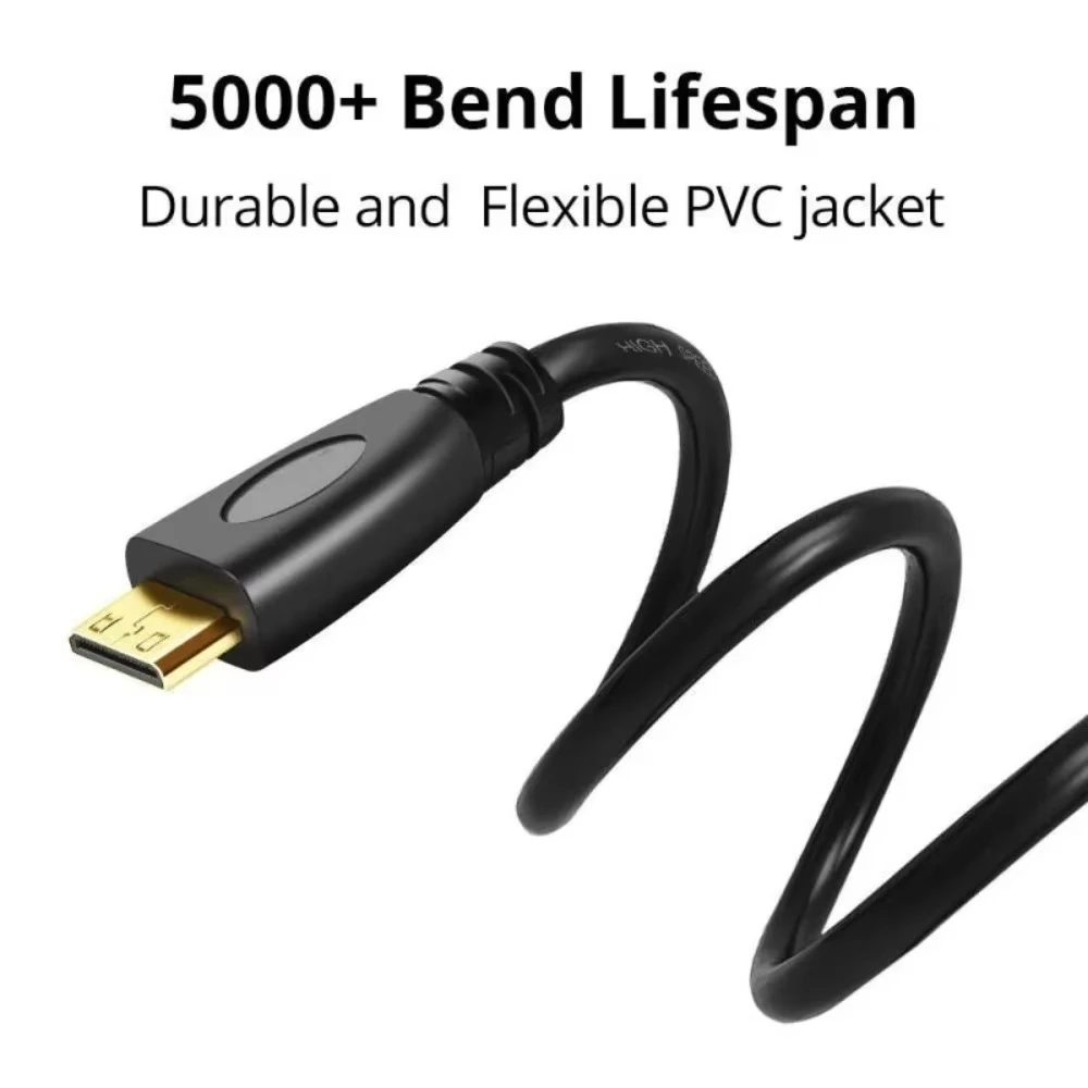 HDMI Cable HD Slim HDMI-Compatible OD4.2MM PVC Ultra Soft Thin Cord Wire HDTV Support High Speed 1080p 3D 0.5m 1m 1.5m 2m 3m 5m