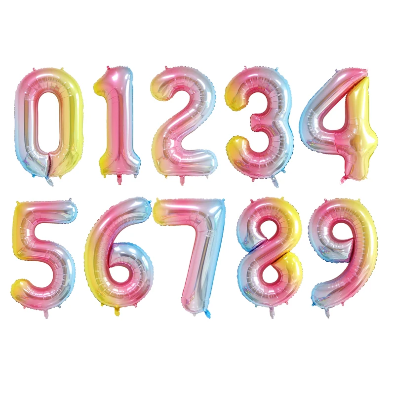 thumbnail image 1 of NUEVOS globos de aluminio con forma de número digital de 40 pulgadas de gran tamaño en oro rosa y plata para decoración de fiestas de cumpleaños de niños y adultos, 1 of 4