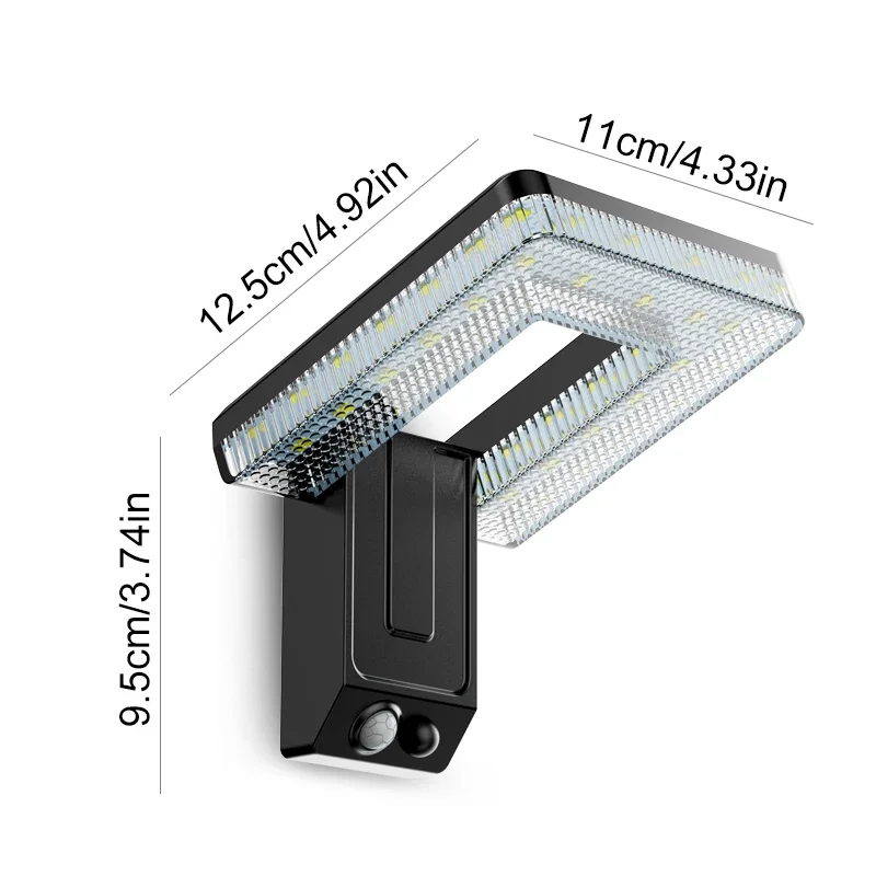 Outdoor Waterproof LED Wall Light Courtyard Minimalist Corridor Human Sensor Light 120 &deg; Folding Balcony Lighting Wall