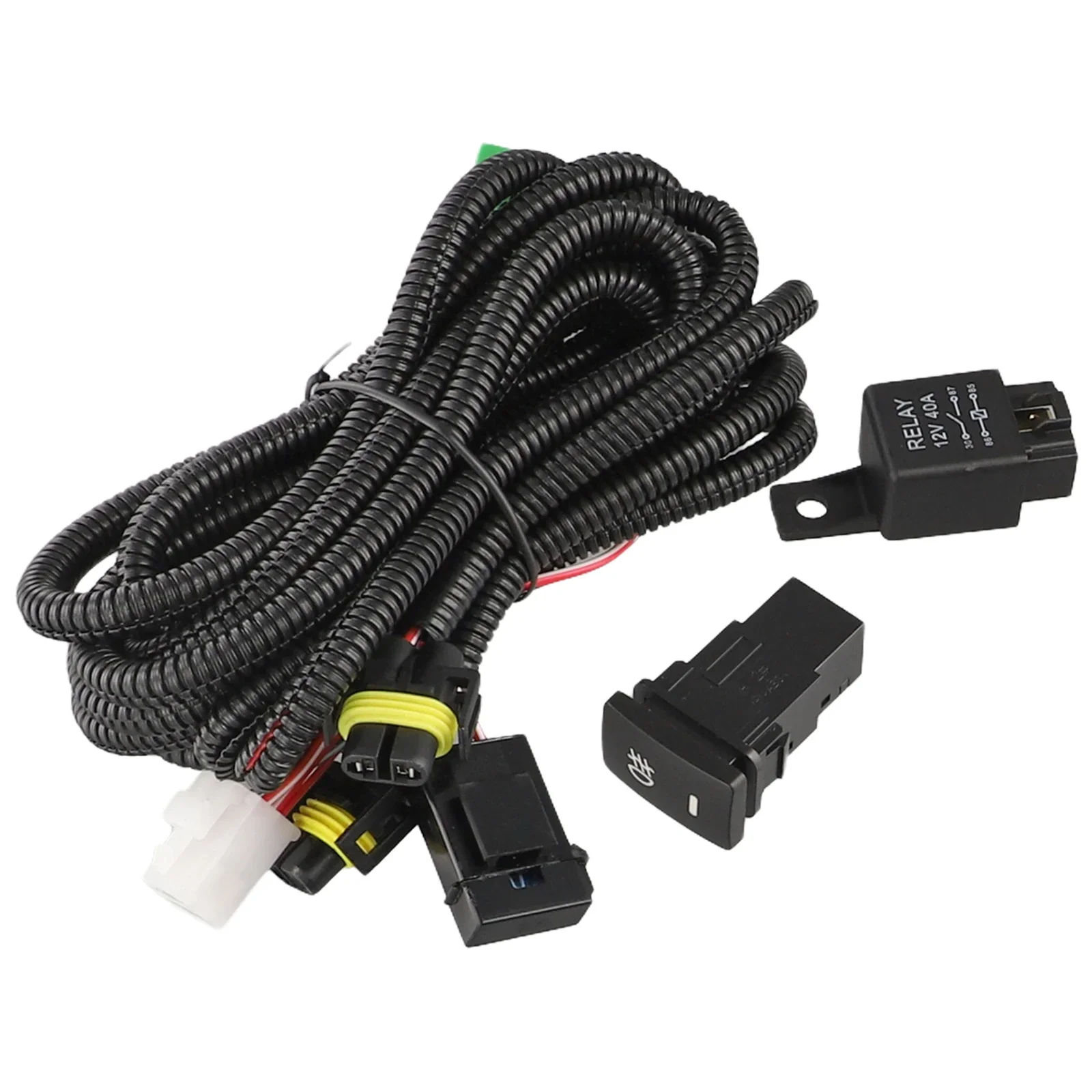 H11 Fog Light Wiring Harness Socket LED-Indicator Switch Automotive Relay For Honda For Ford Most Car-Modles