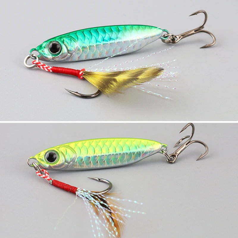 Micro Metall Jig 7g 10g 15g 20g 25g 30g Shore Casting Jigging Köder Shore Casting Salzwasser Angeln Köder Bit Künstliche Köder – Detail 13