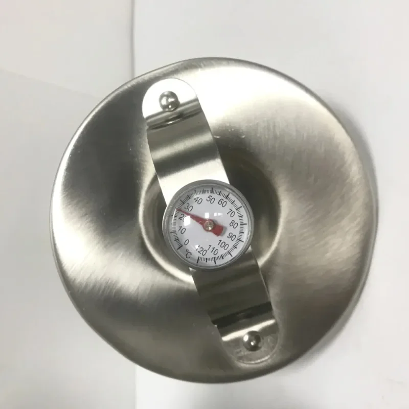 304 Stainless Steel Ham Maker Meat Press Cooker Large Capacity Ham Press Maker Round Shape Deli Meat Press Mold with Thermometer