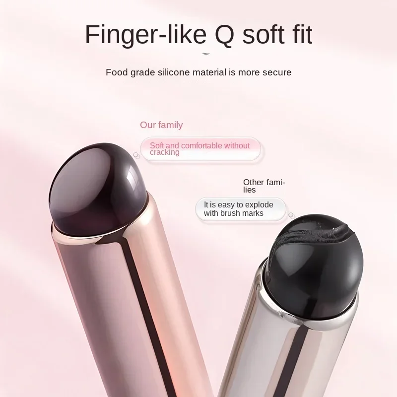 Silicone Lip Brush Angled Concealer Makeup Brush Tool Portable Round Head Like Fingertips Q Soft Lipstick Concealer Brushs