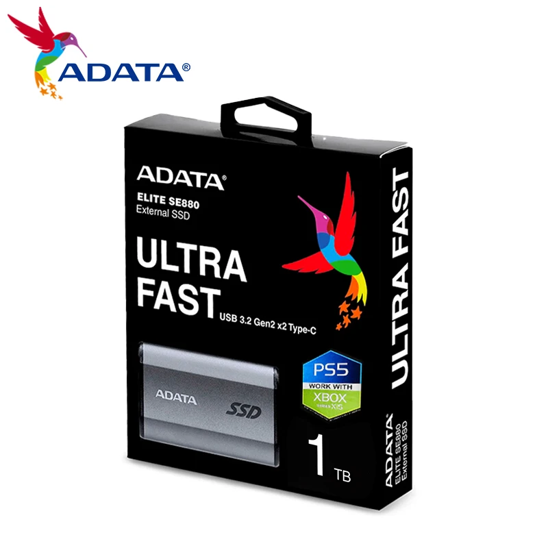 adata-ポータブル外付けハードドライブコンピューター用のソリッドステートドライブhdse880usb-32type-c500g1テラバイト2テラバイトg500g