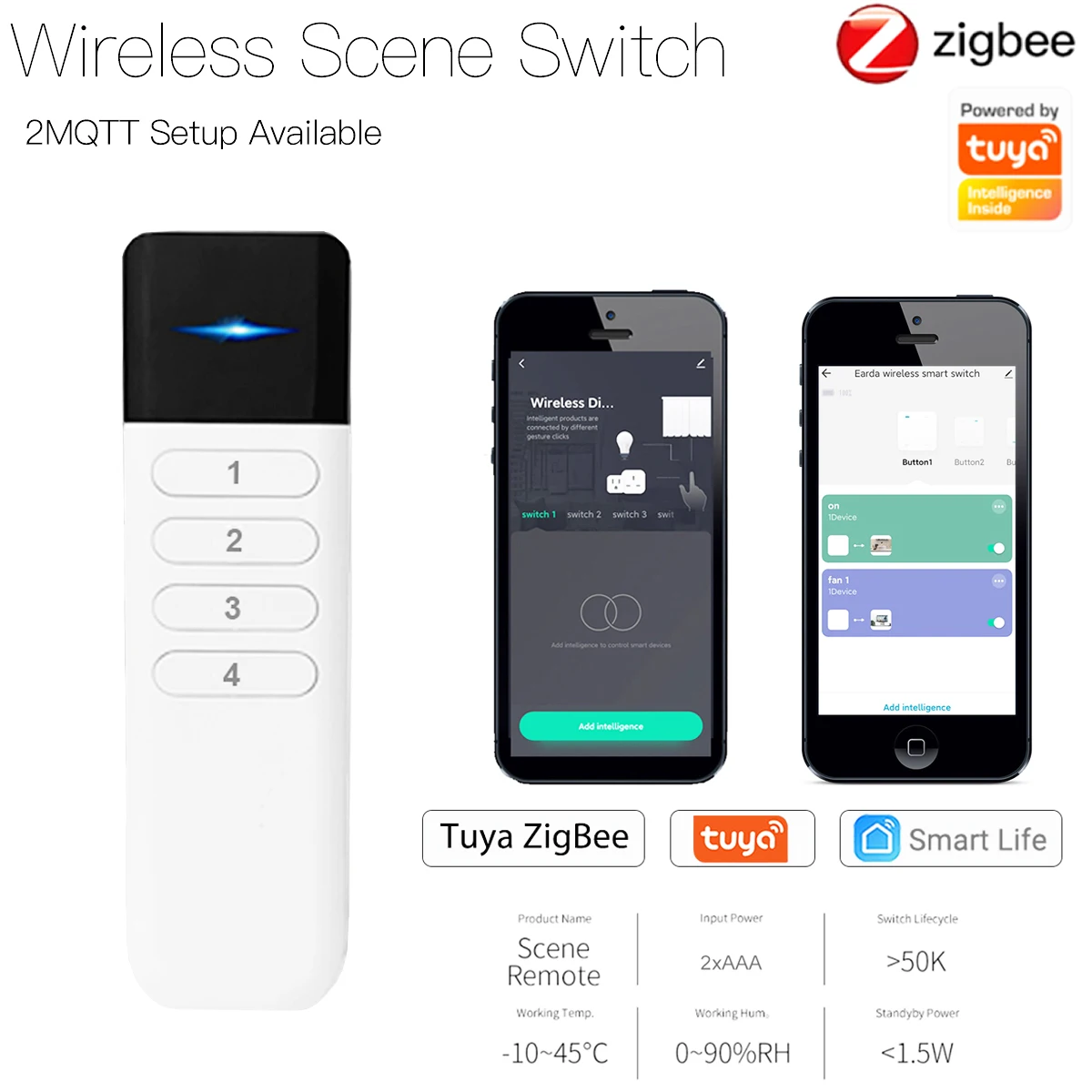 tuya zigbee cenario inteligente 4 teclas botao 01