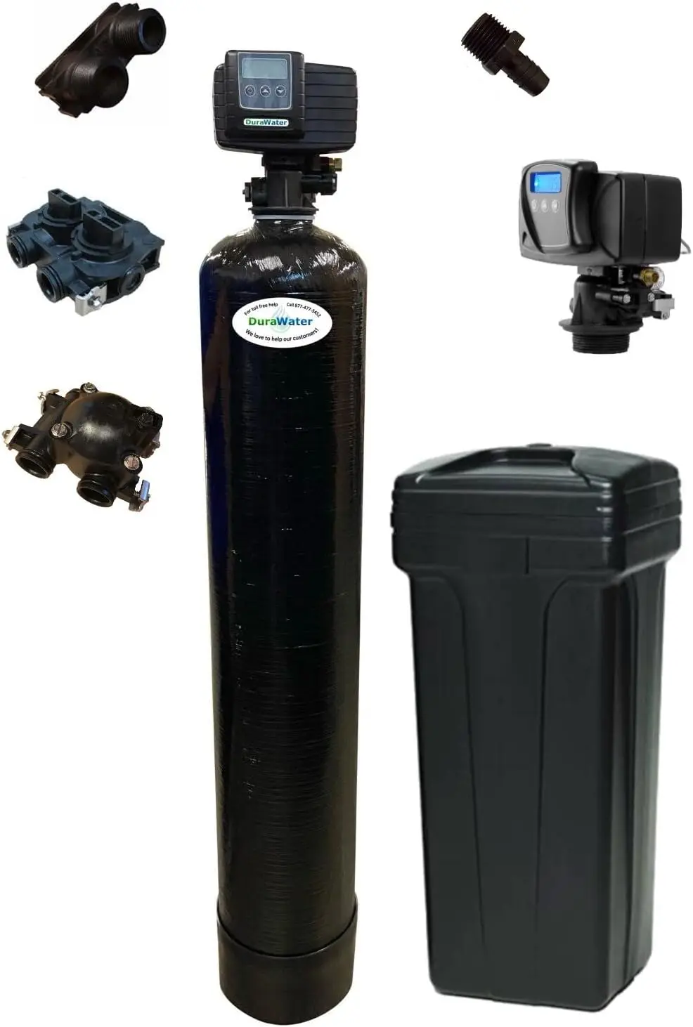 Iron Eater 48K Combination Water Softener & Iron Filter with Fleck 5600SXT Digital Metered Valve-Treat Whole House