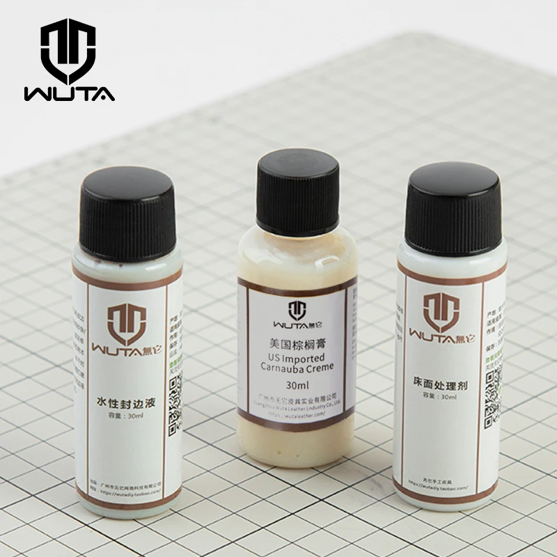 Leather edge finish 1x30ml leather edge finish Tokonole Gum vegetable tanned leather edge sealing coating Carnauba Creme protective wax finish