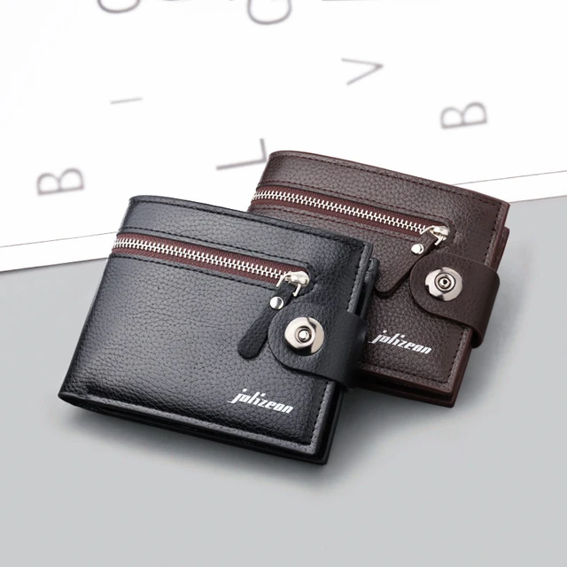 PU Men's Wallet Retro woven pattern Leather Men's Short Wallet Multi-Card  Wallet Luxury Wallet Zipper Fashion Purse For Men - AliExpress