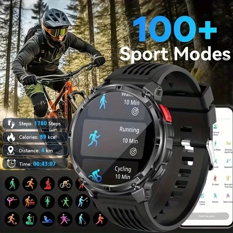 2026 New T-Rex3 Ultra 1100mAh Super Capacity Battery Adult Men Smart Watch 1.7" Large Screen Call 5ATM Waterproof Sports Watches 5