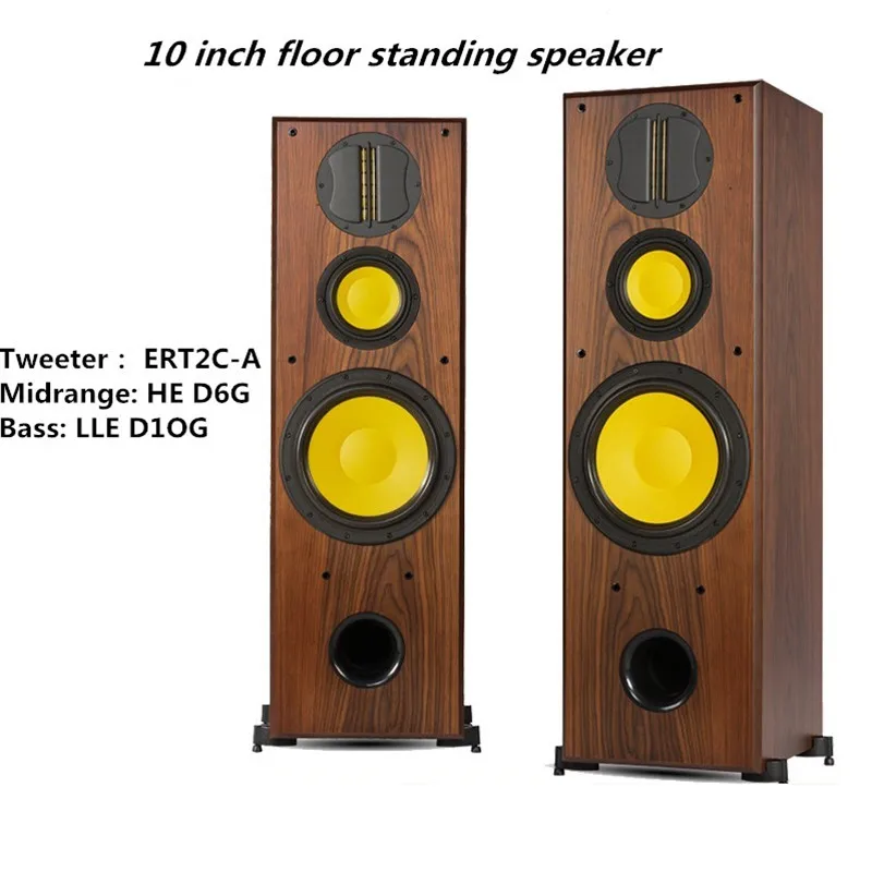 M-077 Hivi/D10G HiFi Hi-end Speaker 10 Inch Floor Speaker Woofer Midrange D6G Tweeter RT2C Power 300W