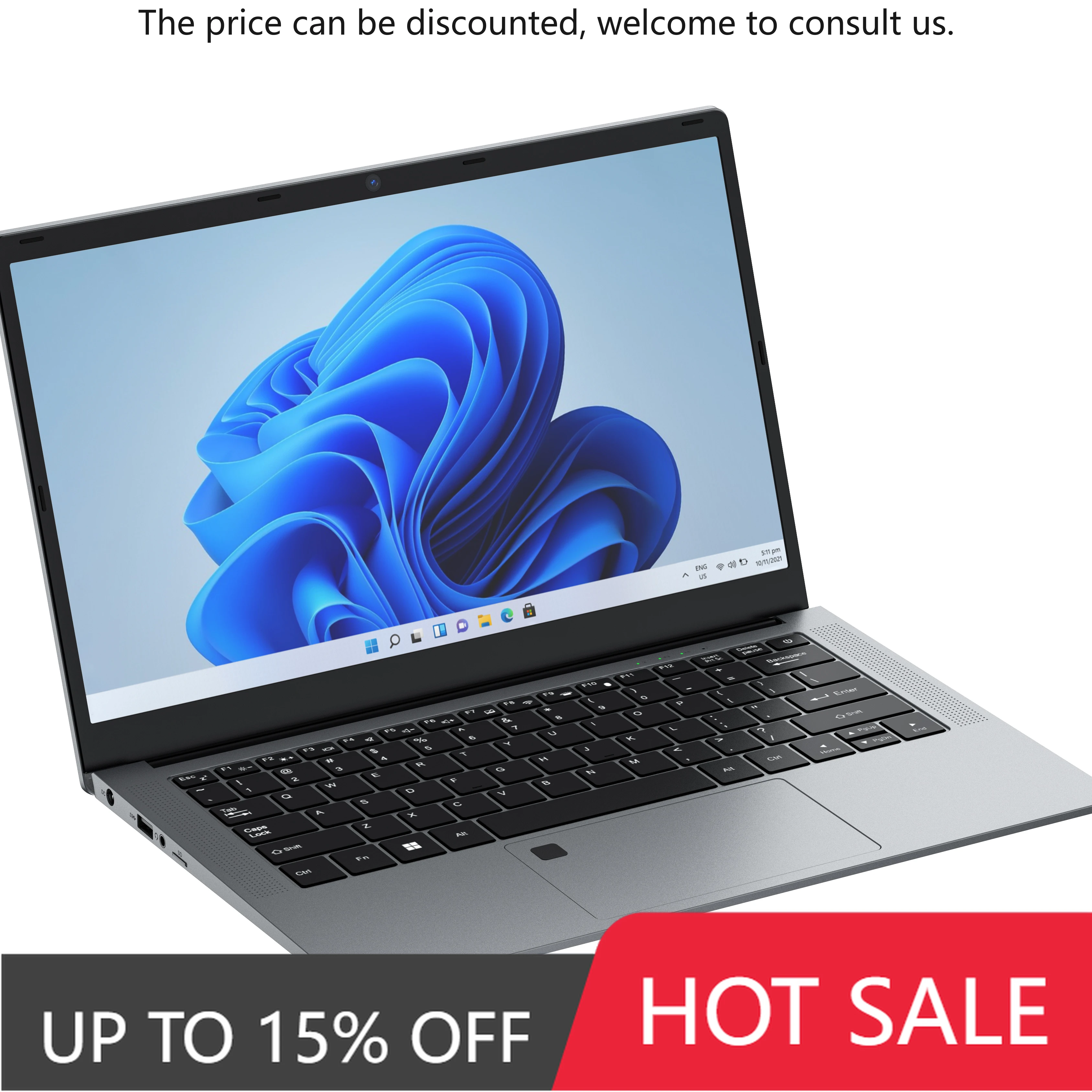 Factory Direct Portable 14 Inch Metal Laptop Ultra-Thin Intel Core