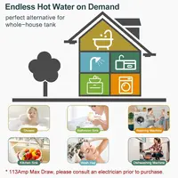 Chauffe-eau sans réservoir, 27 kW, 240 V, électrique, instantané, avec auto-modulation, jusqu'à 6,5 GPM 3