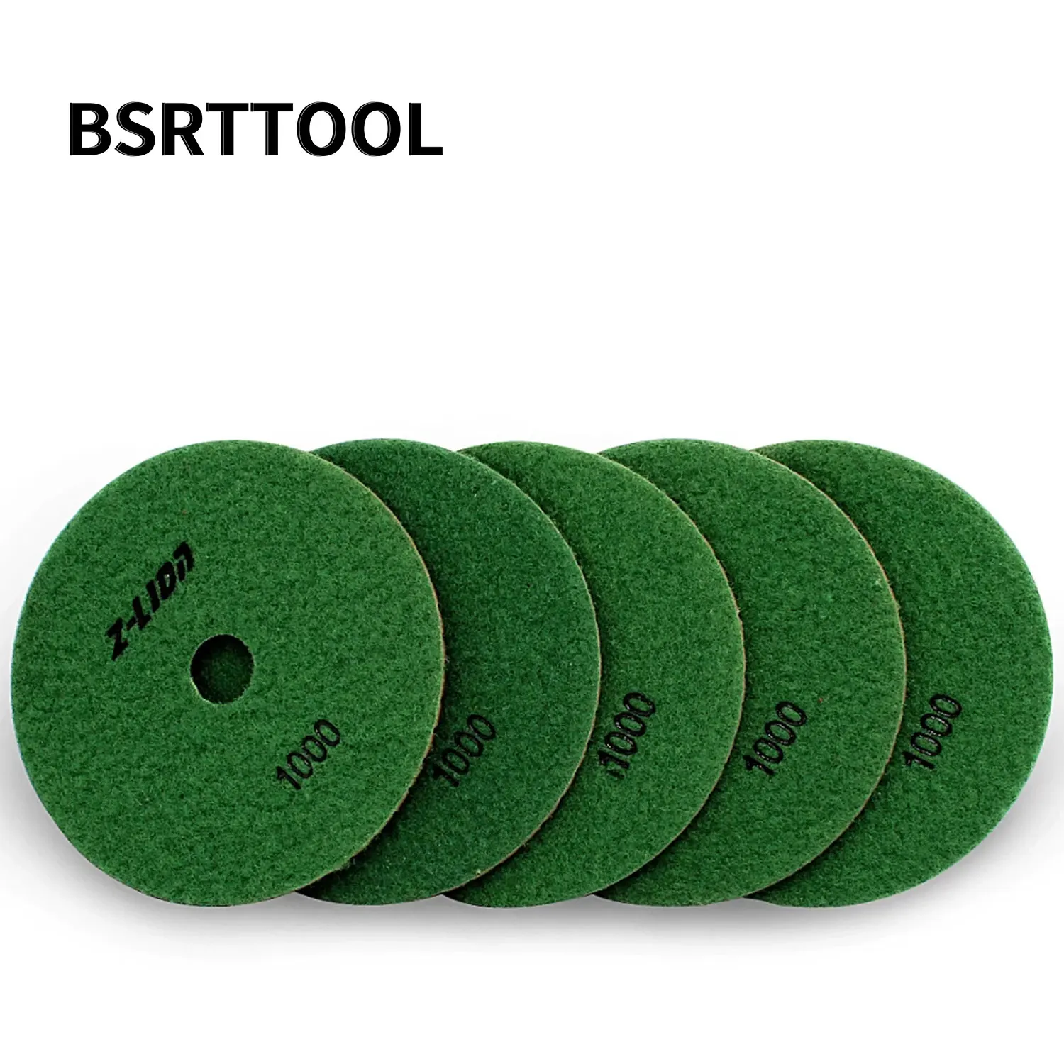 

BSRTTOOL 5pcs 5' Diamond Polishing Pad Wet Use Flexible Polishing Disc For Granite Marble Polish