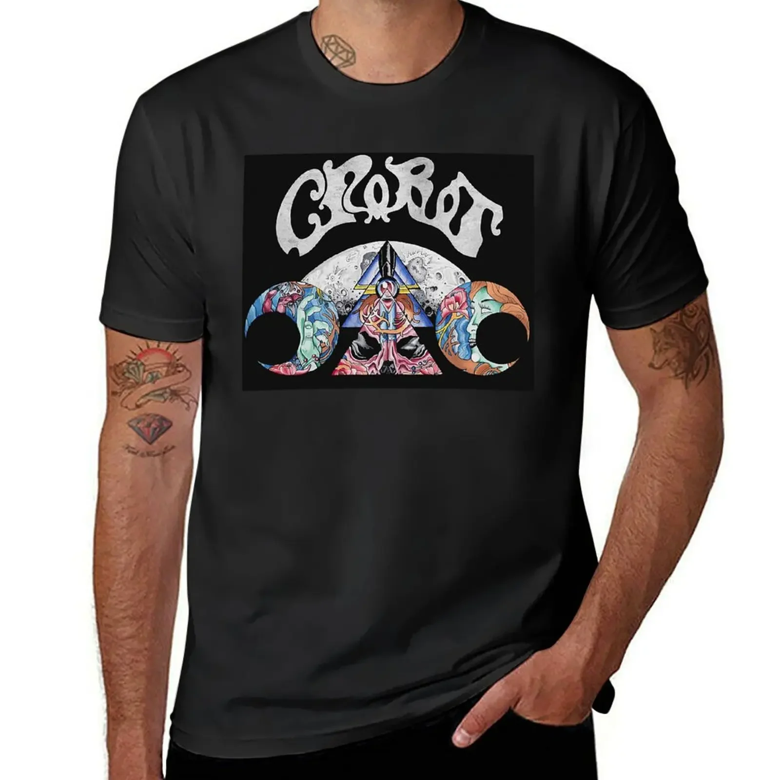

crobot T-shirt tees quick drying mens funny t shirts