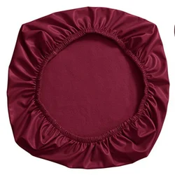 Elegant Elastic PU Leather Chair Seat Cover Protector (Wine red)
