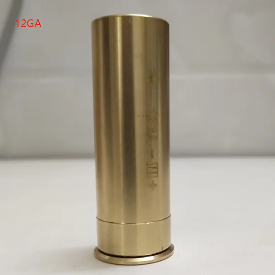 Red Dot Laser Brass Boresight CAL Cartridge Bore Sighter For Scope Hunting Adjustment .223 7.62 9MM .308 .270 Included Batteries