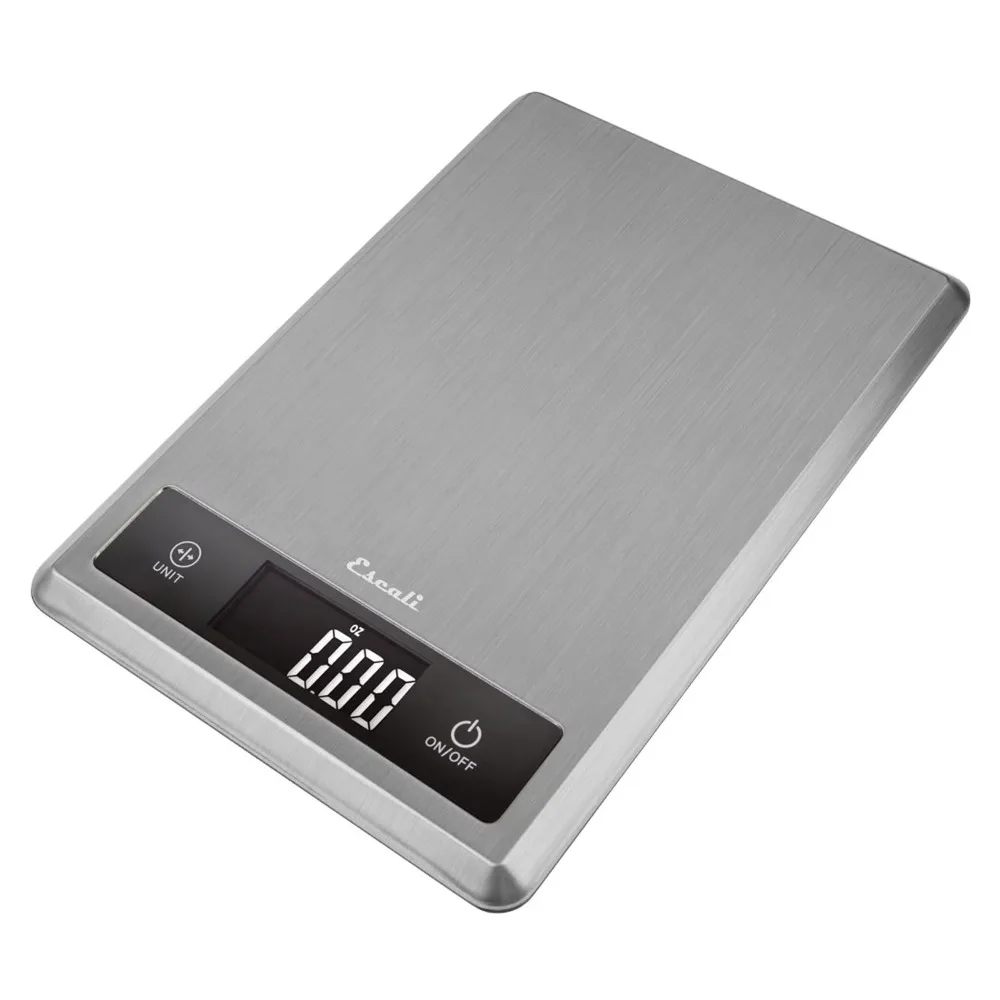 

T115S Ultra Thin Kitchen, Office, Herb Scale, Tare Functionality, LCD Digital Display, 11lb Capacity, Silver