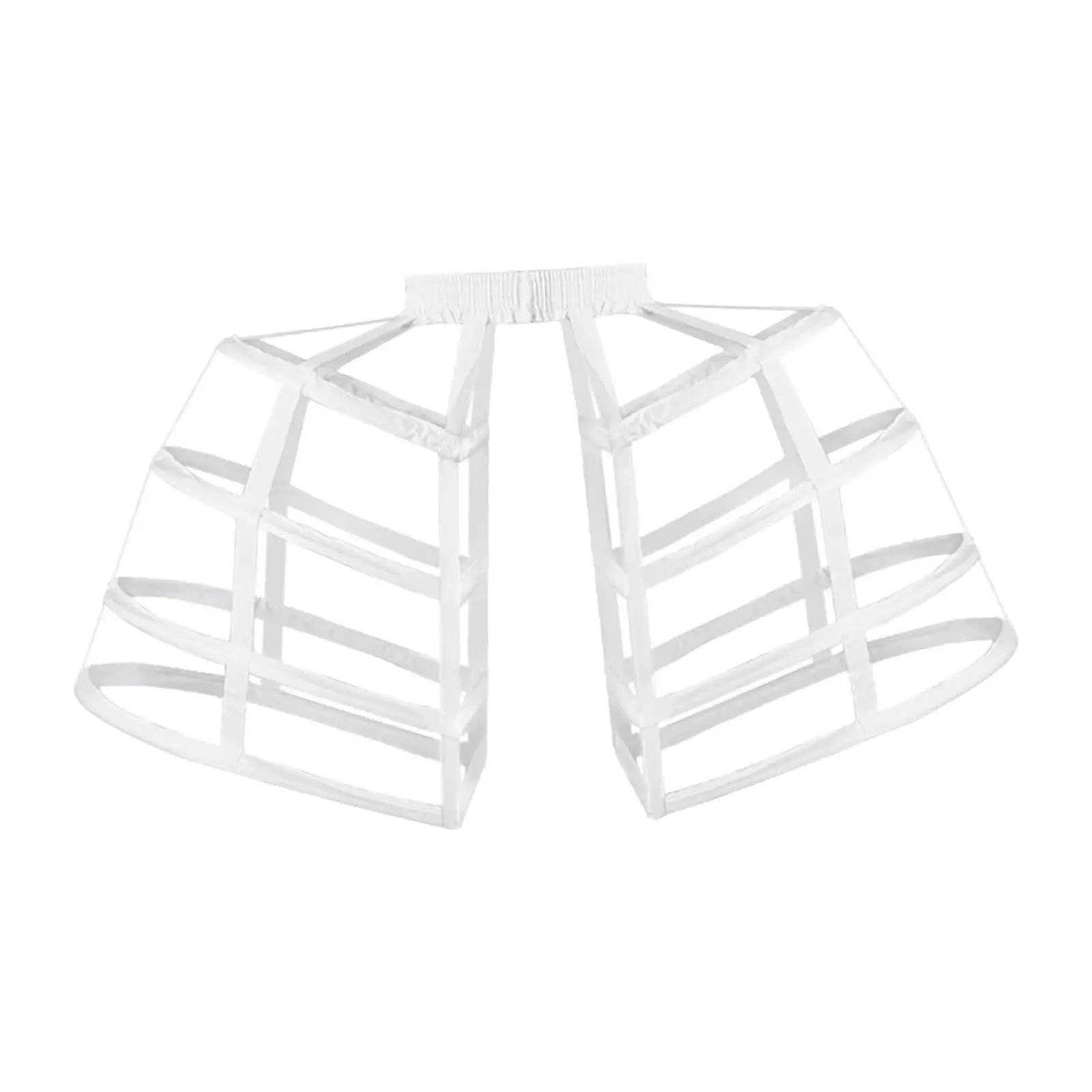 Crinoline Underskirt Pannier Cage Hoop Skirt Petticoat 3 Hoop Women Hoops Pannier Petticoat Cage for Gown petticoat skirt petticoat underskirt wedding underskirt lolita petticoat flower girl underskirt wedding petticoat vintage underskirt