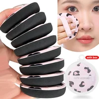 10PCS Cotton Candy Puff with Box Super Soft Leopard Sponge Air Cushion Powder Puffs Foundation Concealer Dry and Wet Makeup Tool 2